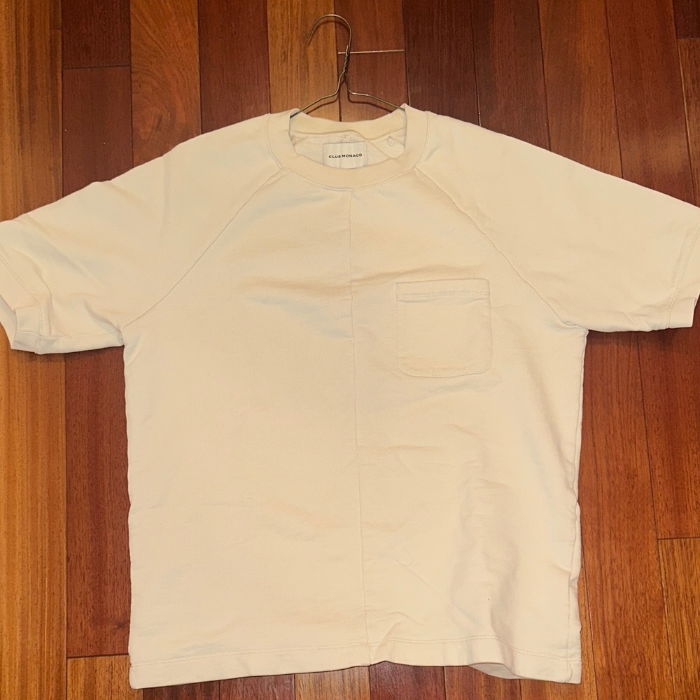 Club Monaco Beige Short Sleeve Tee